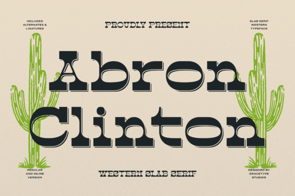 Abron Clinton: A Slab Serif Display Font Built to Stop the Scroll