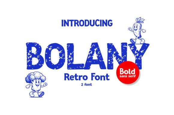 Bolany: A Retro Display Font with Editorial Warmth