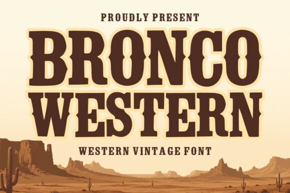 Bronco Western: A Slab Serif Typeface Built for Bold Branding Projects