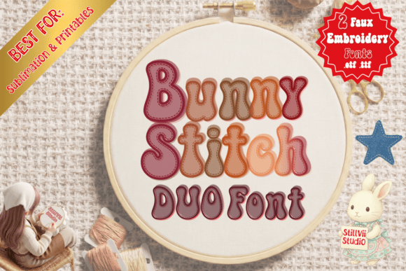 Bunny Stitch Duo Brings Cozy Branding to Life Without a Needle