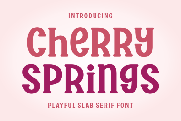 Cherry Springs Font: A Playful Slab Serif for Branding