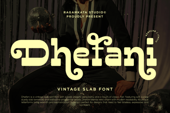 Dhefani Vintage: A Slab Serif Font That Brings Handmade Products to Life