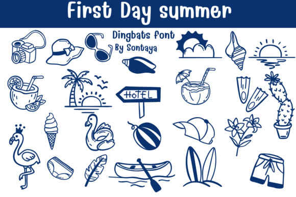 First Day of Summer Font for Seasonal Marketing