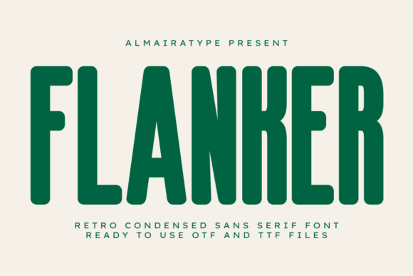 Flanker: A Bold Retro Condensed Sans Serif Font Built for Impact