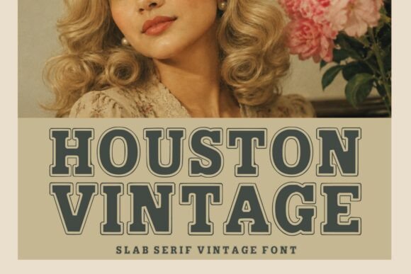 Houston Vintage: A Slab Serif Font for Editorial Design
