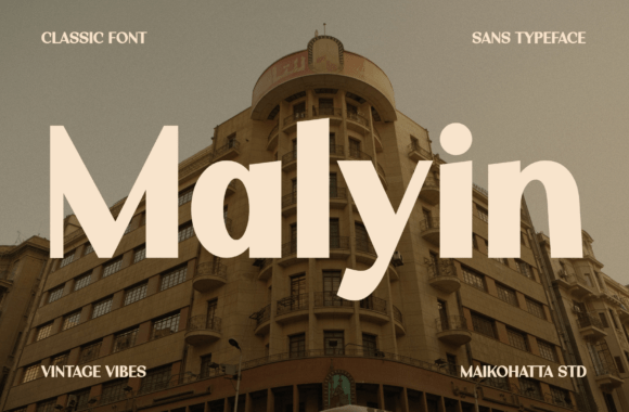 Malyin Web Font Review: Vintage Sans Serif for Digital Brands