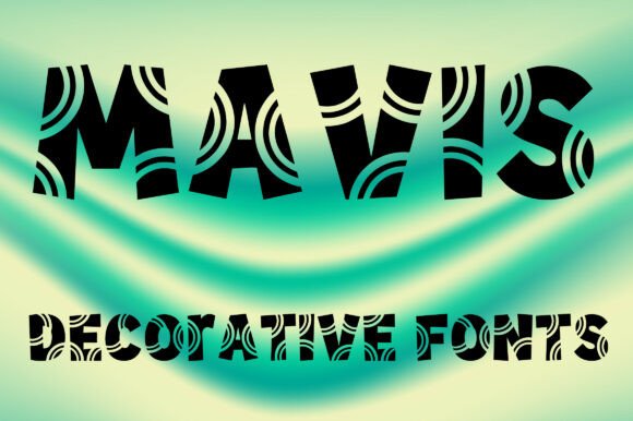 Mavis Font: A Bold Decorative Display Typeface for Brand Design
