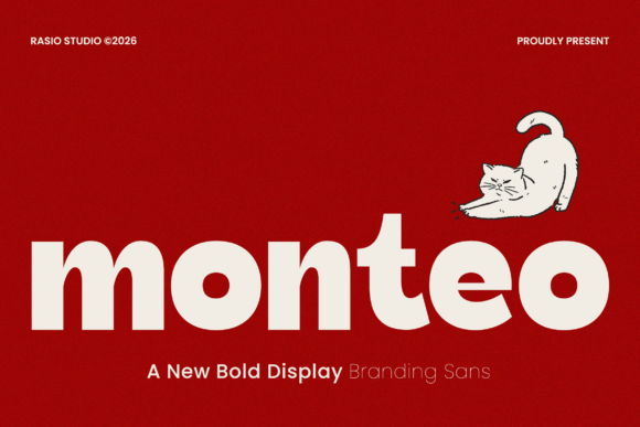 Monteo Sans Serif Font for Handmade Product Design