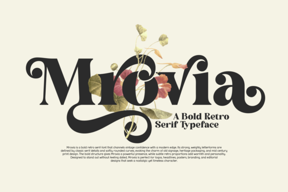 Mrovia: The Bold Retro Serif That Makes Your Campaigns Pop