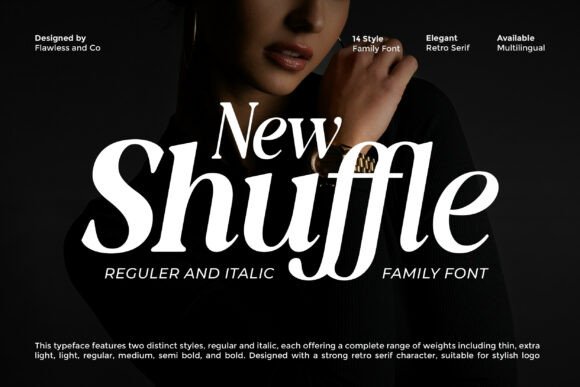 New Shuffle Font Review: A Modern Serif for Campaign Design