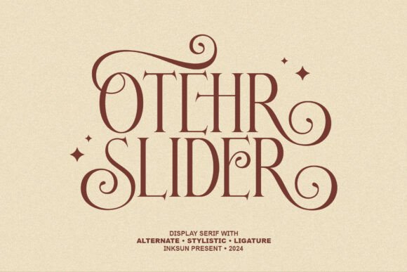 Other Slider: A Display Serif Font for Editorial Design