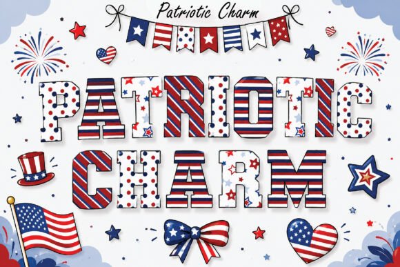 Patriotic Charm Font Review: A Bold Display Typeface for Editorial Design