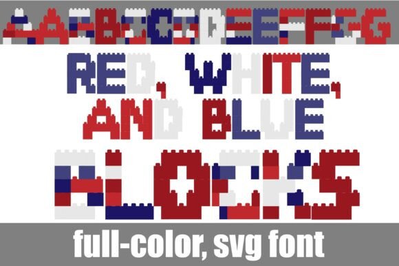 Red, White, and Blue Blocks: A Playful Font That Built My Brand