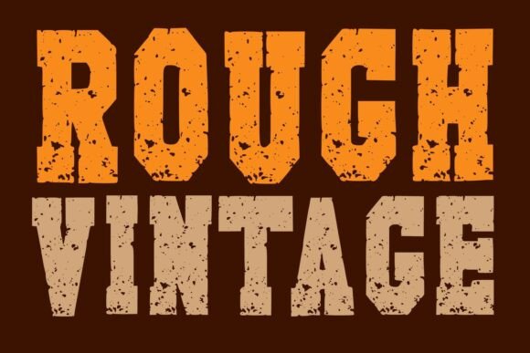 Rough Vintage: A Distressed Slab Serif for Editorial Design