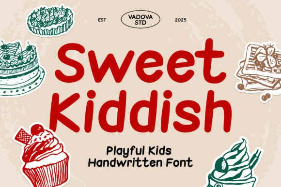 Sweet Kiddish: A Playful Sans Serif Font for Handmade Products