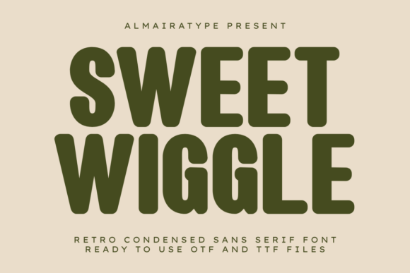 Sweet Wiggle: A Bold Sans Serif Font for Editorial Warmth