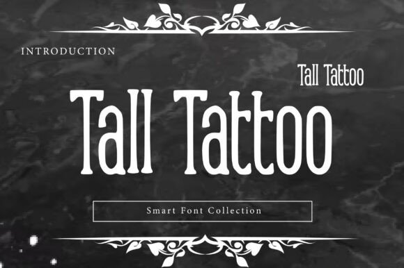 Tall Tattoo Font Brings Vintage Ink Style to Handmade Products