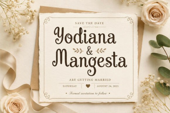 Yodiana Mangesta: A Playful Retro Serif Display Font with Character